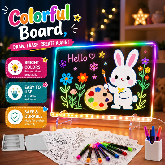 DIY LED Acrylic Writing Board Lamp – Creative Glow Board