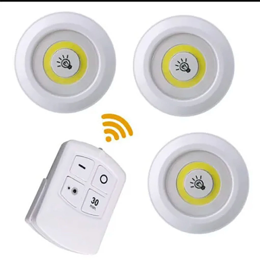 3-Piece Wireless Smart LED Under-Cabinet Light Set
