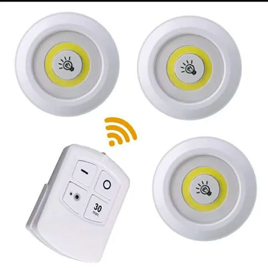 3-Piece Wireless Smart LED Under-Cabinet Light Set