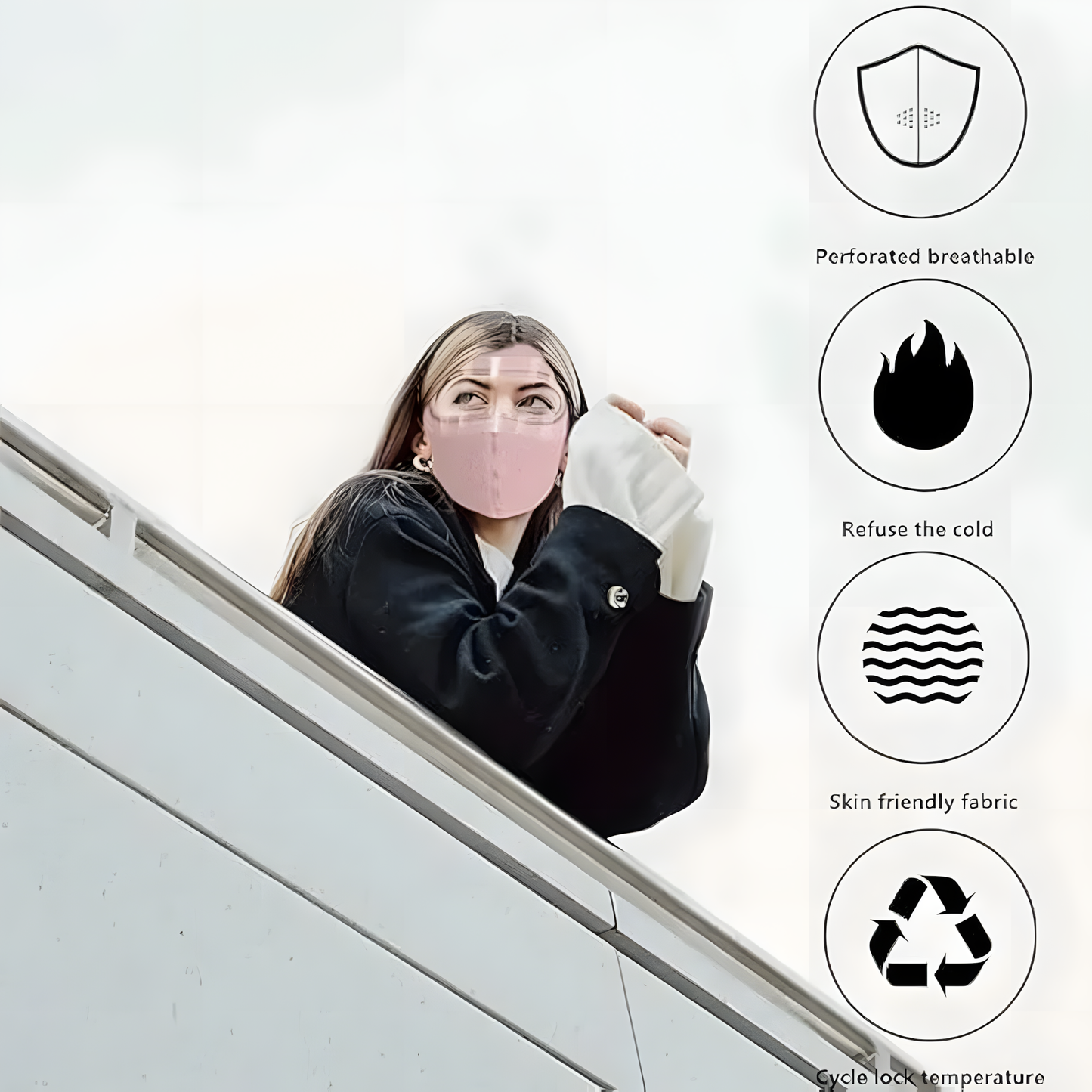 Wind and Smog Resistant Full Face Mask