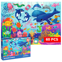 60 Pcs Puzzles for Kids - Ocean Animals