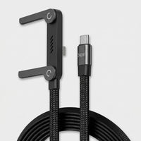 240W Type C Charging Cable with Built in Phone Stand
