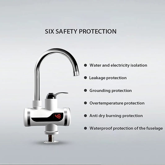 Electric Hot Water Tap – 3000W Instant Heating