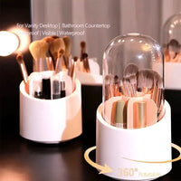 360° Rotating Base Makeup Brush Holder
