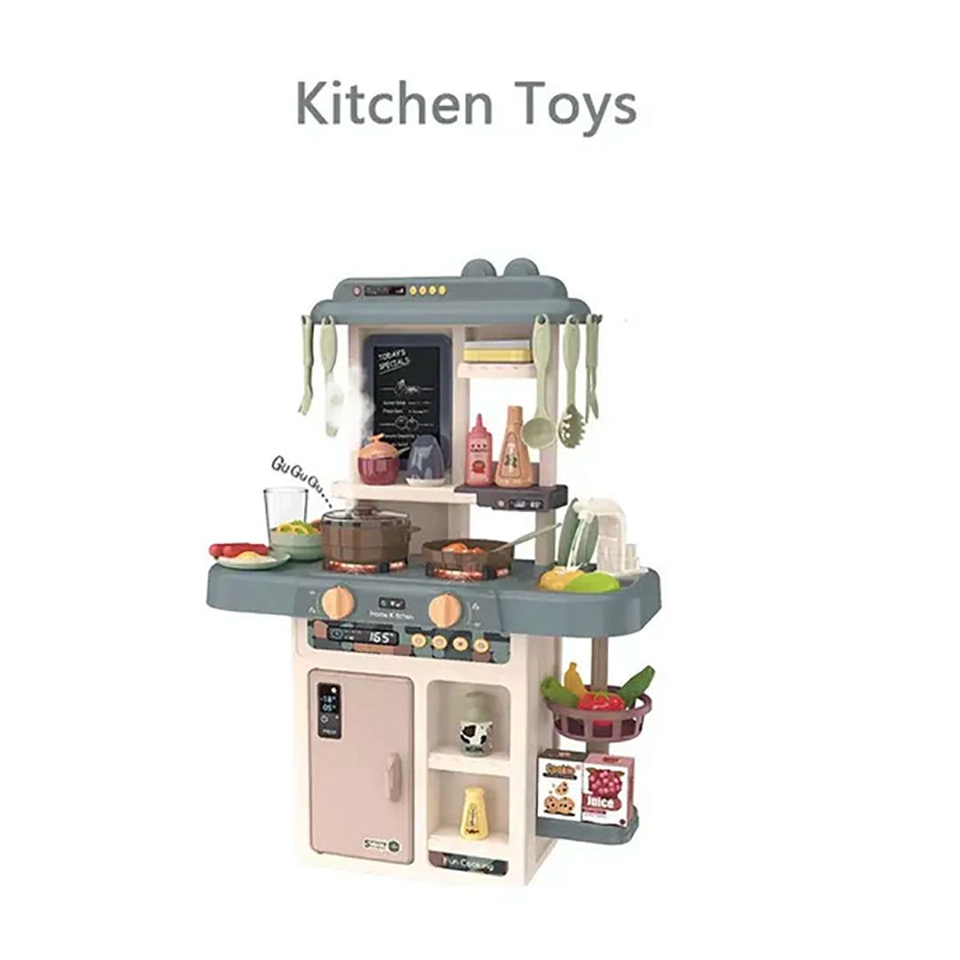 42-Piece Simulation Kitchen Playset – Water Spray & Light
