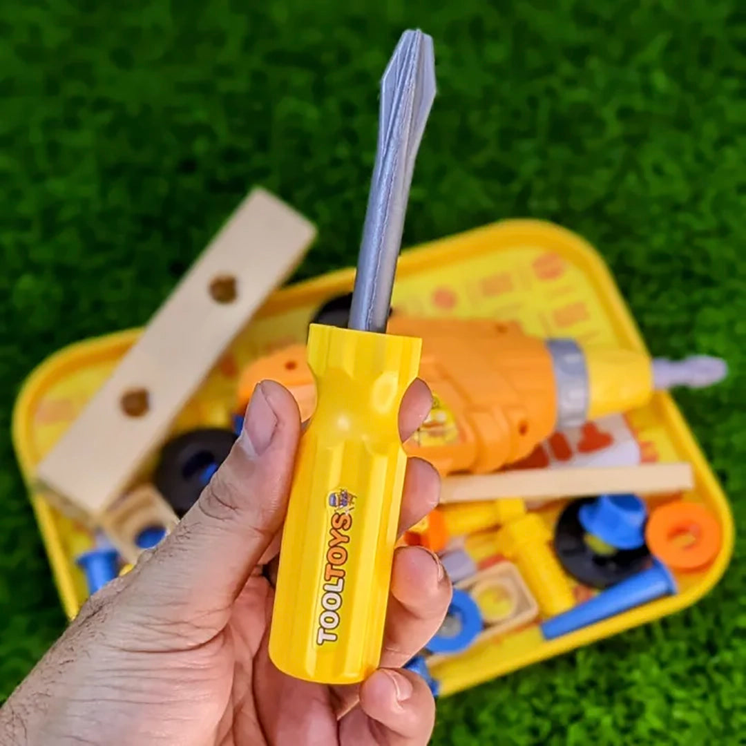 35-Piece Electric Drill Tools Set – Kids Early Education Toy