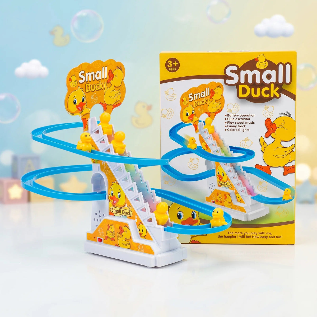 Small Duck Stair Climbing Toy for Kids
