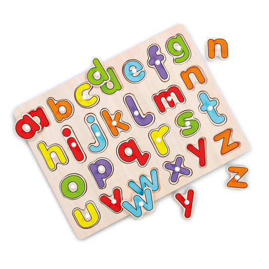 Wooden Lift and Look Alphabet Puzzle Board
