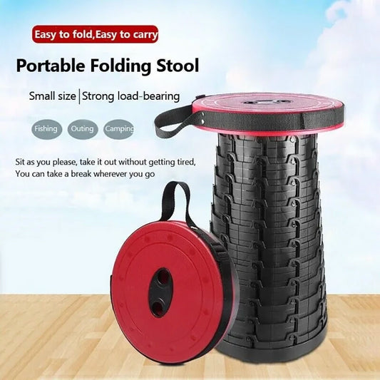 Telescopic Retractable Round Folding Stool
