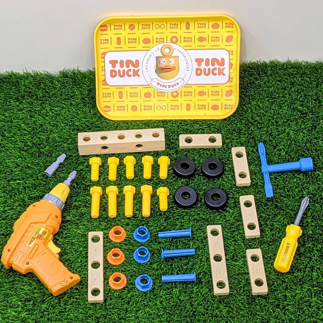 35-Piece Electric Drill Tools Set – Kids Early Education Toy