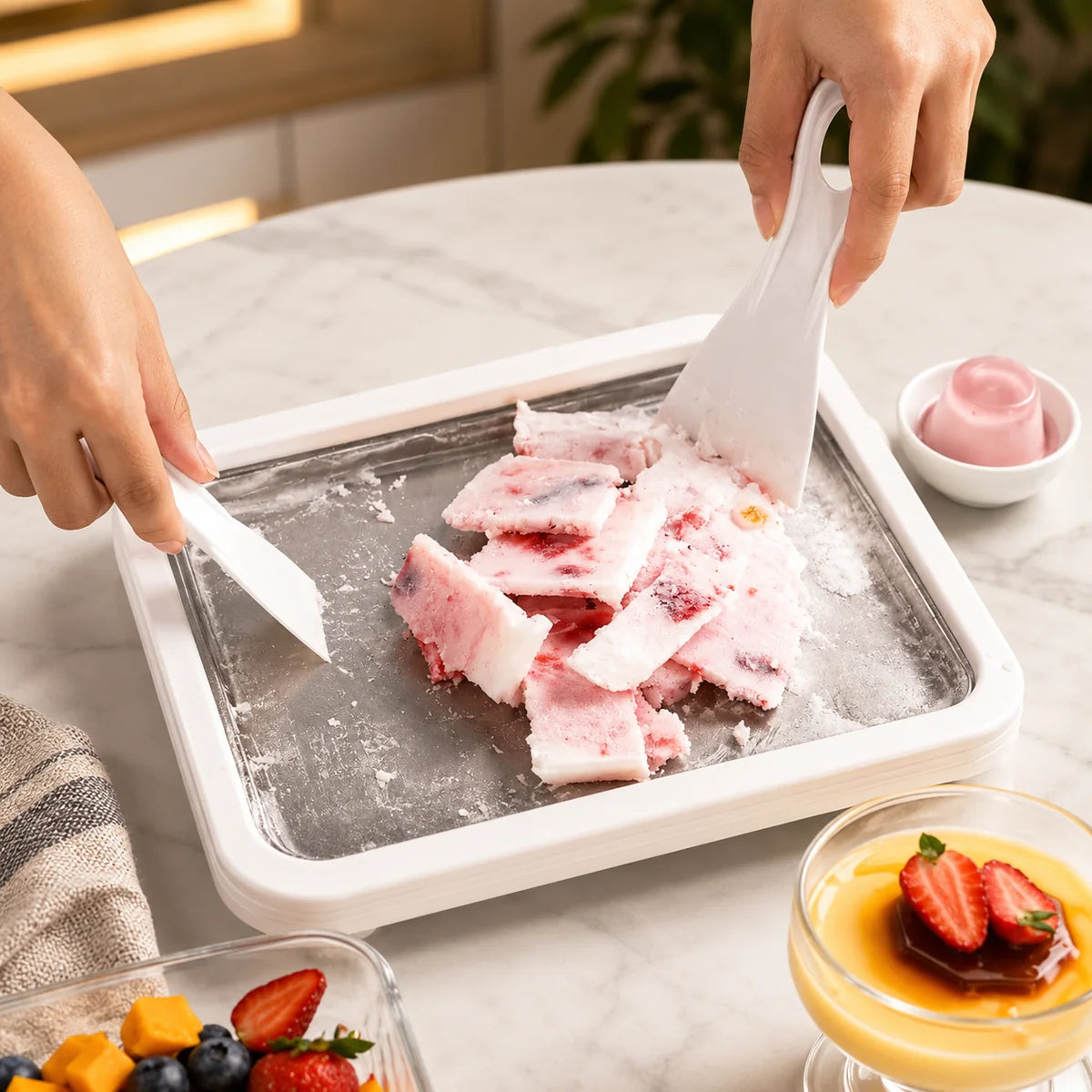 Instant Rolled Ice Cream Maker