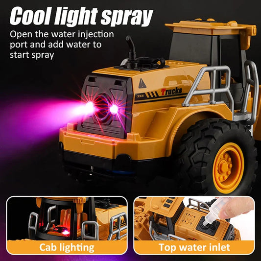 2.4GHz RC Bulldozer Spray Model With Lights