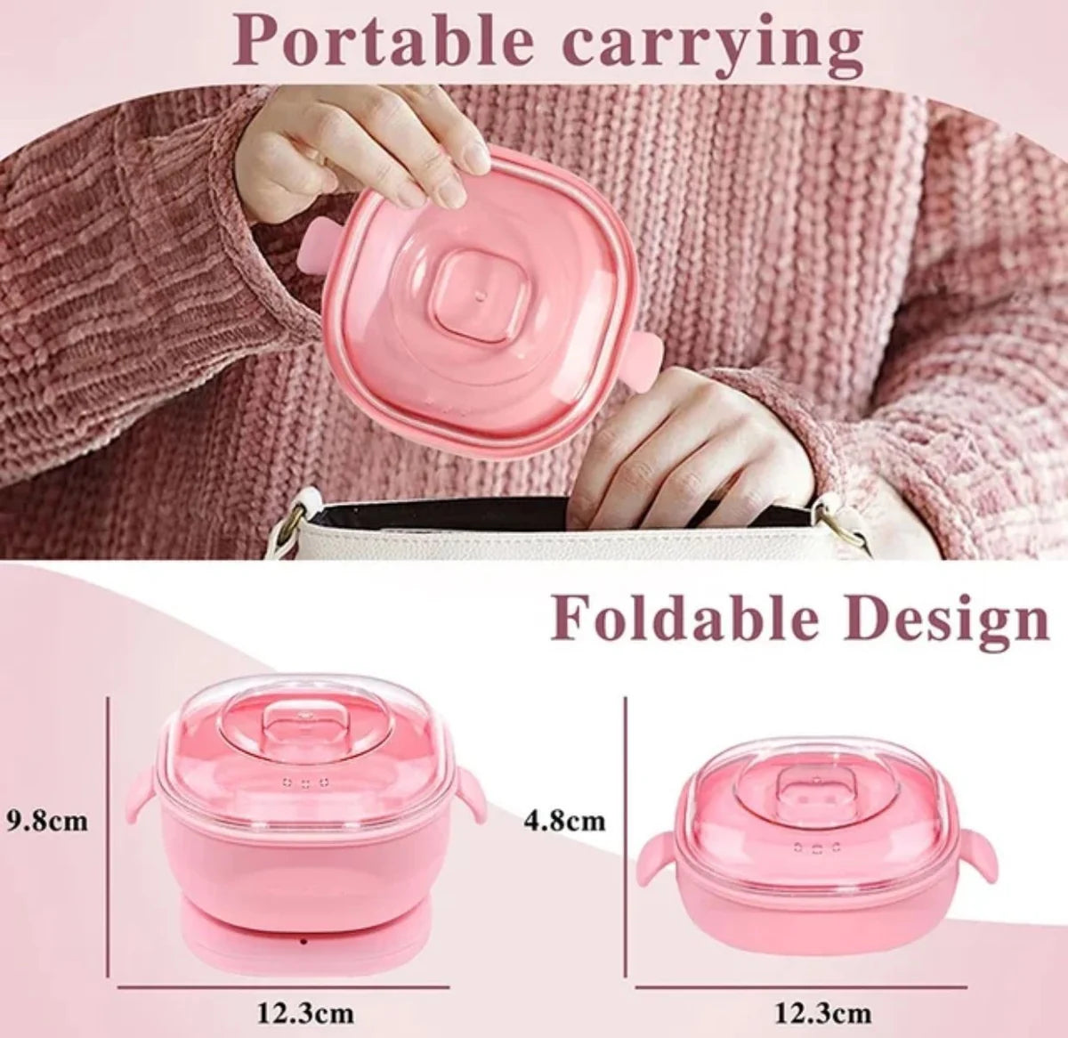 Portable Silicone Wax Bean Warmer Hair Removal Wax Machine