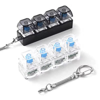 Mini RGB LED Fidget Keychain Mechanical Keyboard Clicker