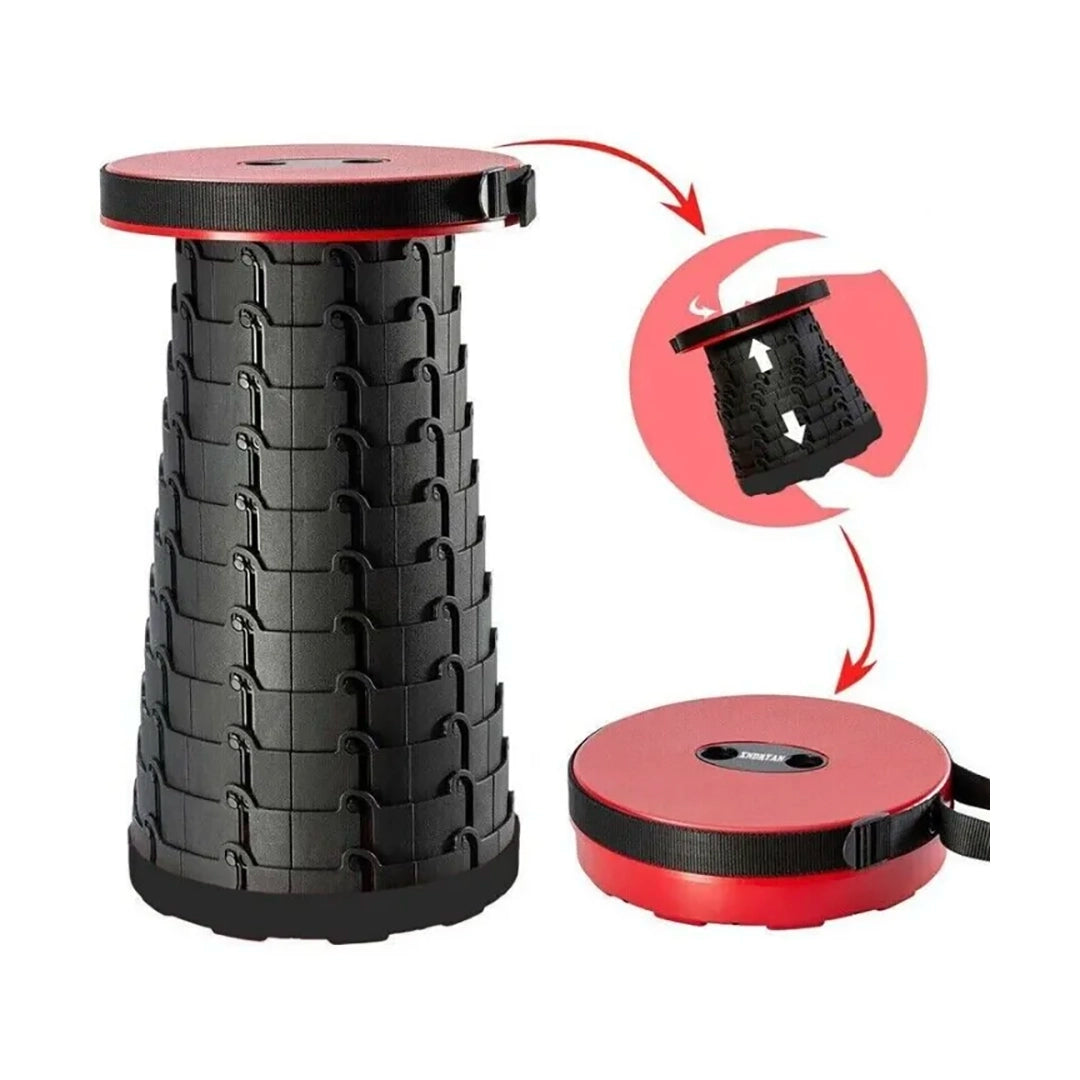 Telescopic Retractable Round Folding Stool