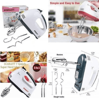 Electric Hand Mixer Egg Beater Scarlet Hand Mixer