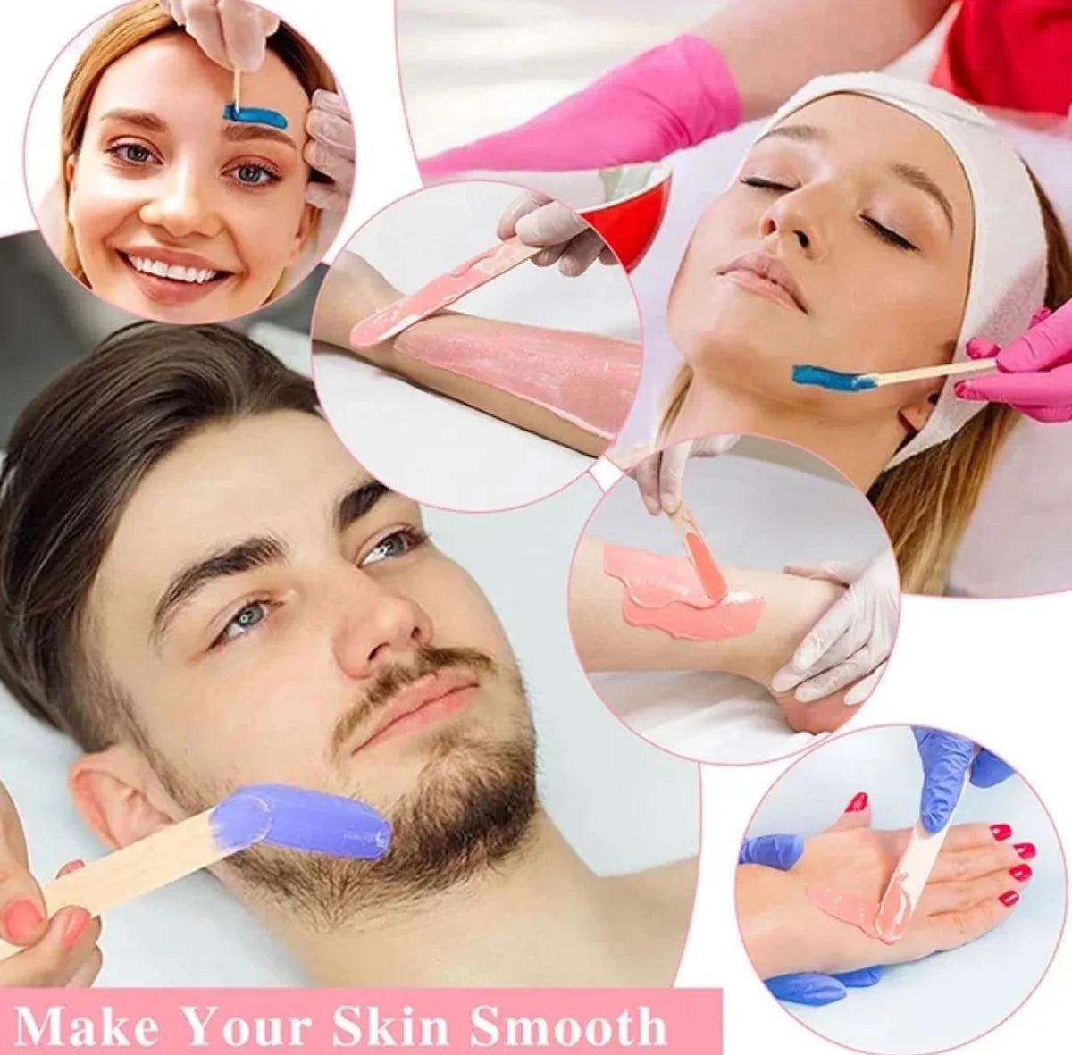 Portable Silicone Wax Bean Warmer Hair Removal Wax Machine
