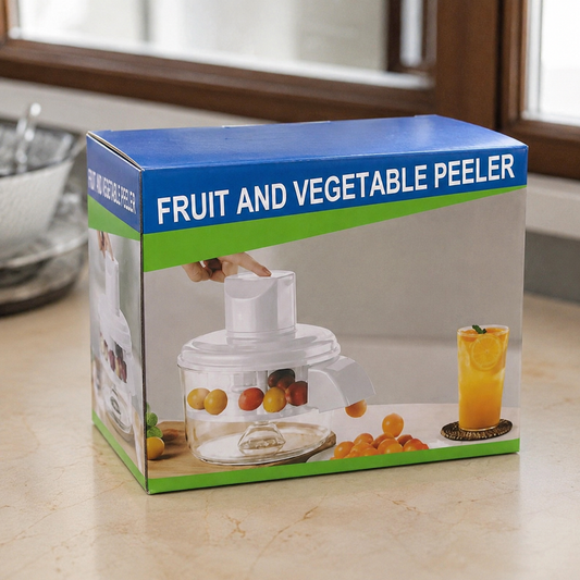 Electric Fruit & Vegetable Peeler Machine – Automatic 5-Blade Peeler & Chopper
