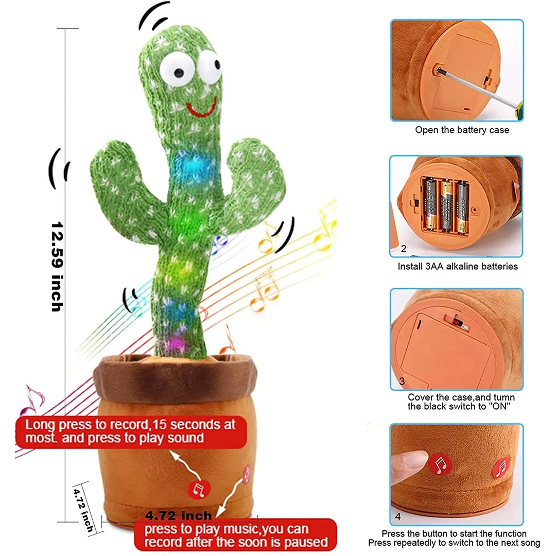 Dancing Talking Cactus Toy (Rechargeable)