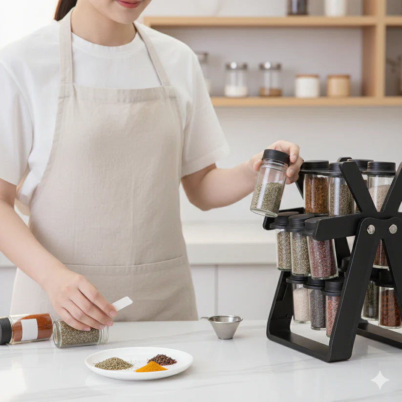 18 Jar Rotating Spice Organiser