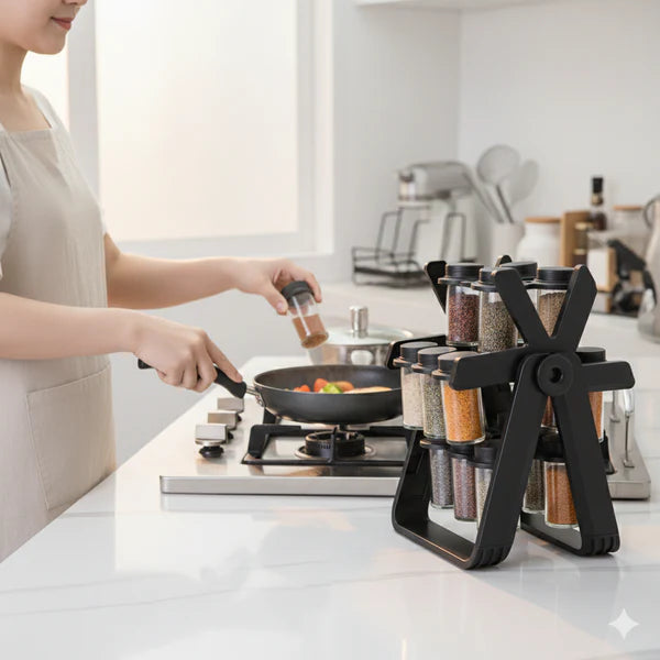 18 Jar Rotating Spice Organiser