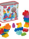 MEGA BLOKS Fisher-Price Toy Blocks Blue Big Building Bag with Storage (88 Pieces) for Toddler