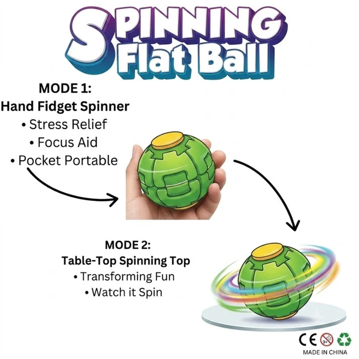 Press and Spin Fidget Ball Pakistan - stress relief spinner