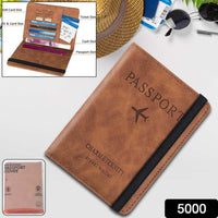 PU Leather Passport Holder Travel Wallet