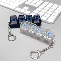 Mini RGB LED Fidget Keychain Mechanical Keyboard Clicker