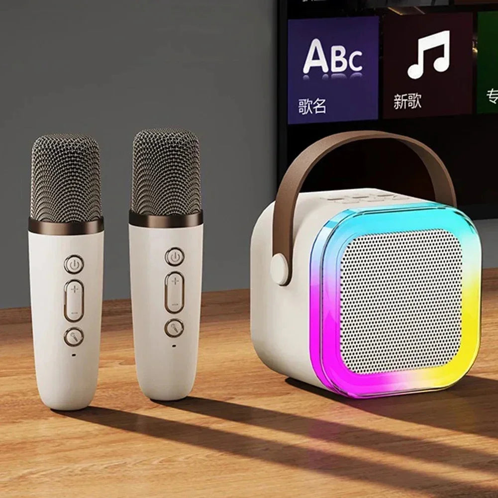 K12 Karaoke Portable Wireless Speaker With Dual Microphones