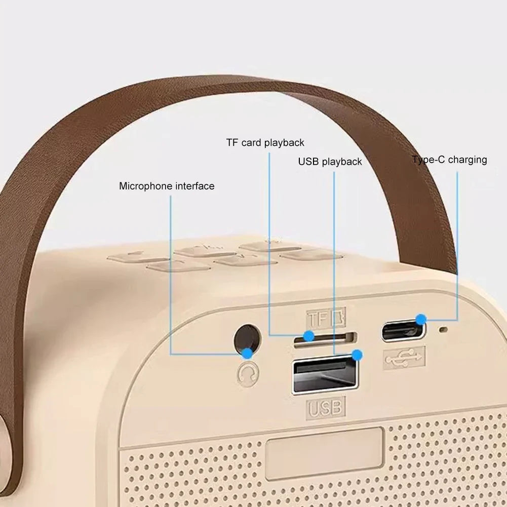 K12 Karaoke Portable Wireless Speaker With Dual Microphones