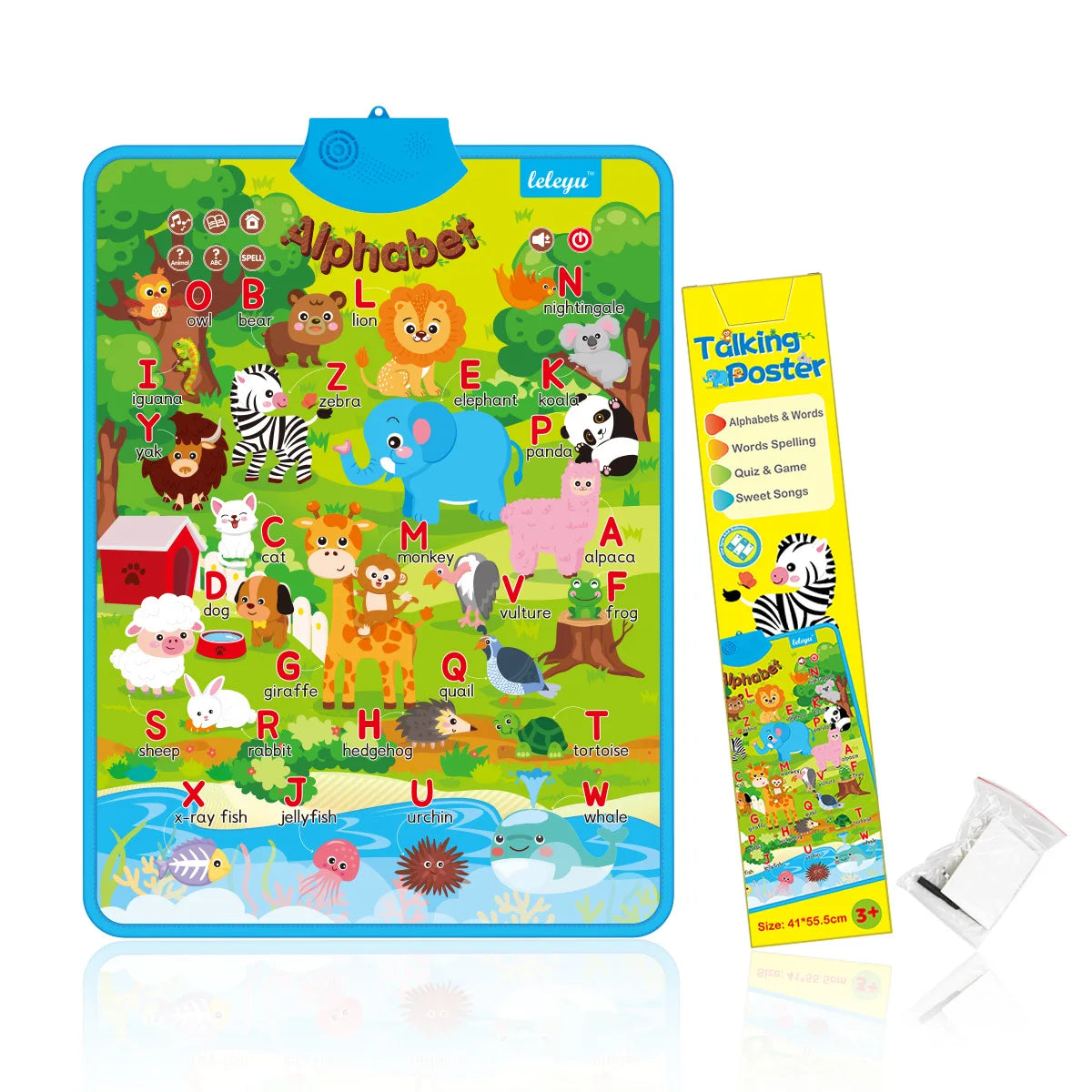 Abc Interactive Electronic Interactive Alphabet Educational Wall Chart for Toddlers ...