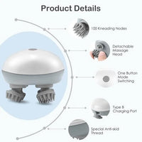 Smart Electric Scalp Massager USB Powered Head Massager