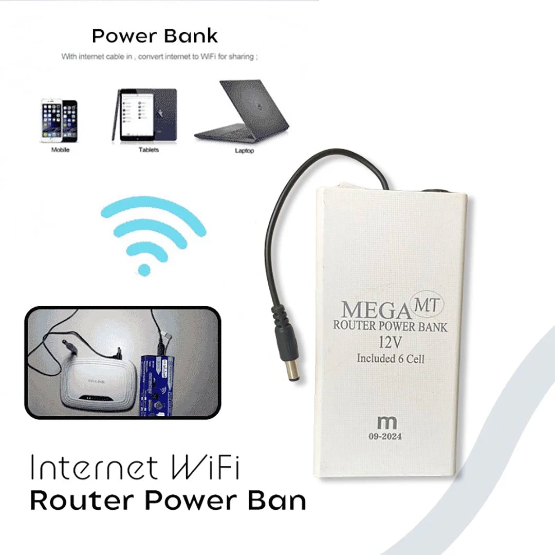 12W WiFi Router Power Bank UPS