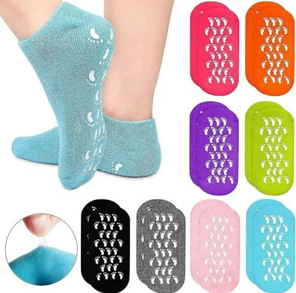 Moisturizing Spa Gel Socks for Women