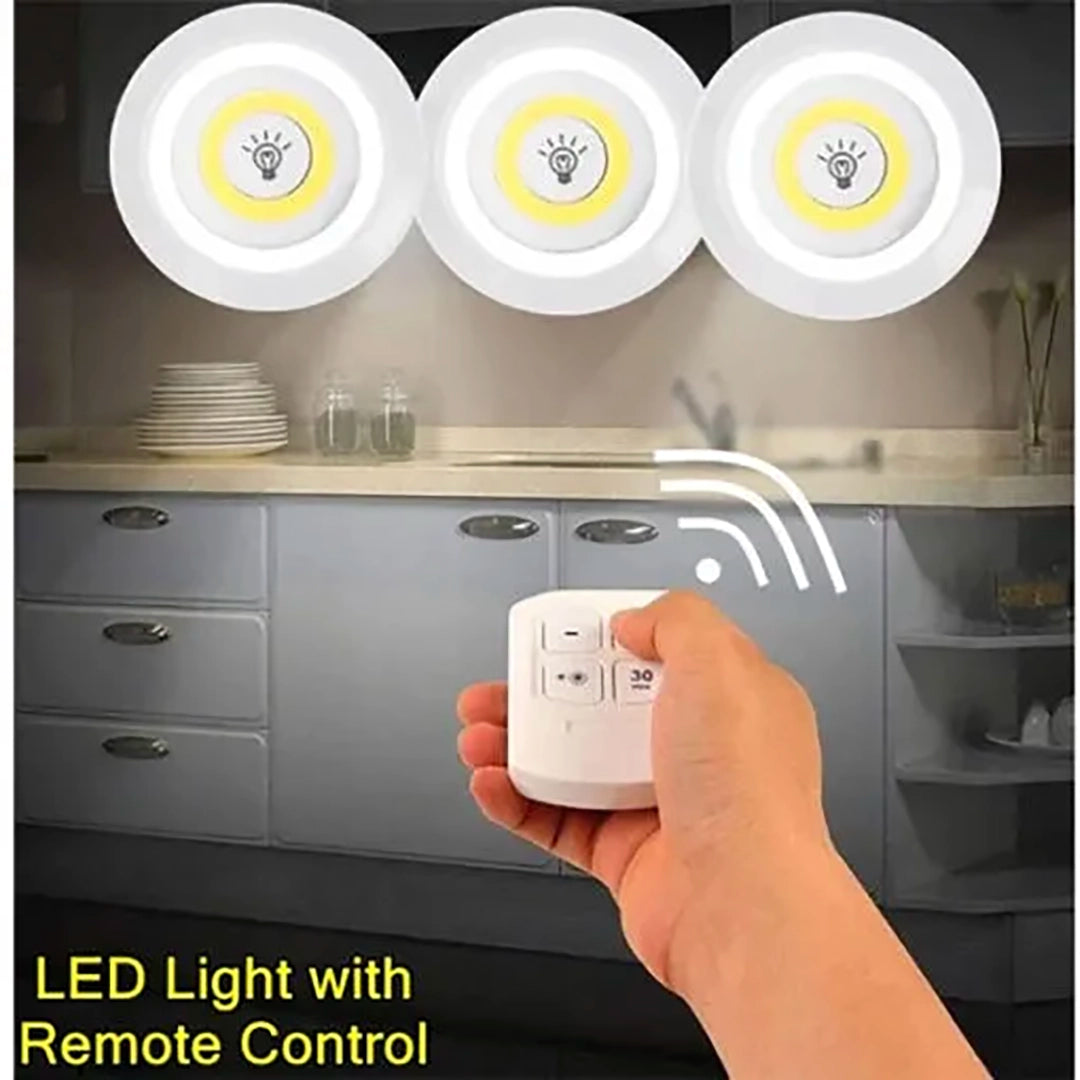 3-Piece Wireless Smart LED Under-Cabinet Light Set