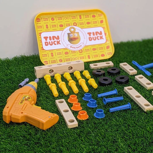 35-Piece Electric Drill Tools Set – Kids Early Education Toy