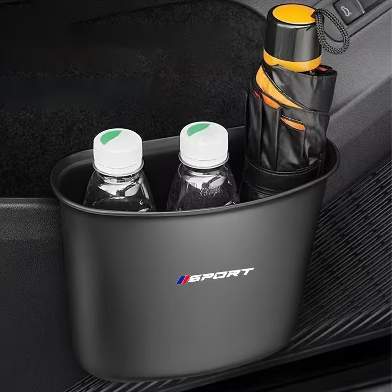 Car Black Interior Organizer & Hanging Trash Can