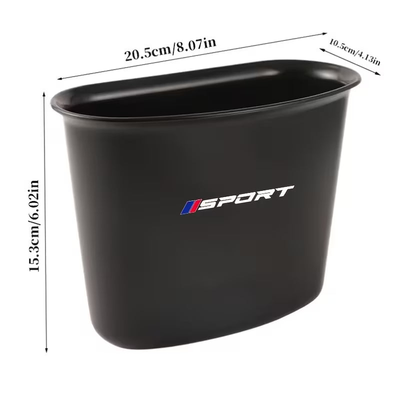 Car Black Interior Organizer & Hanging Trash Can