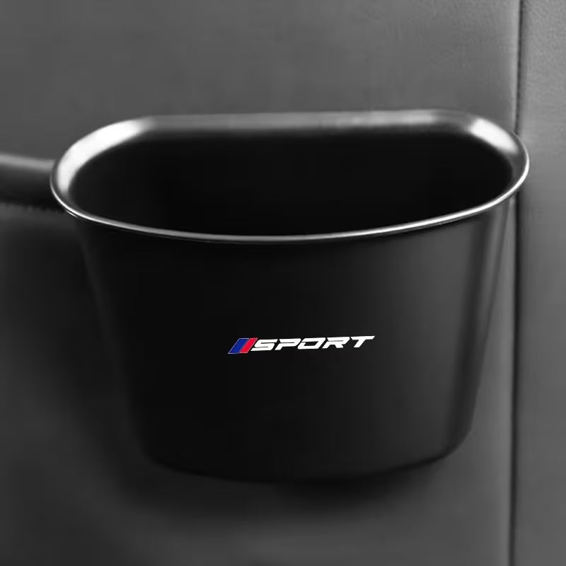 Car Black Interior Organizer & Hanging Trash Can