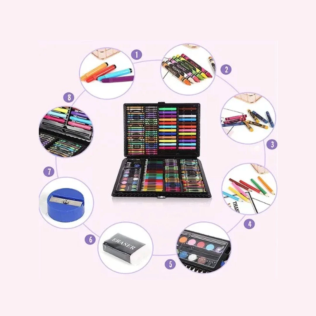 168-Piece Complete Art Set for Kids
