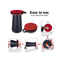 Telescopic Retractable Round Folding Stool