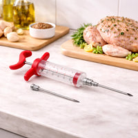Syringe Marinade Injector Meat Flavor Infuser with Stainless Steel Needle