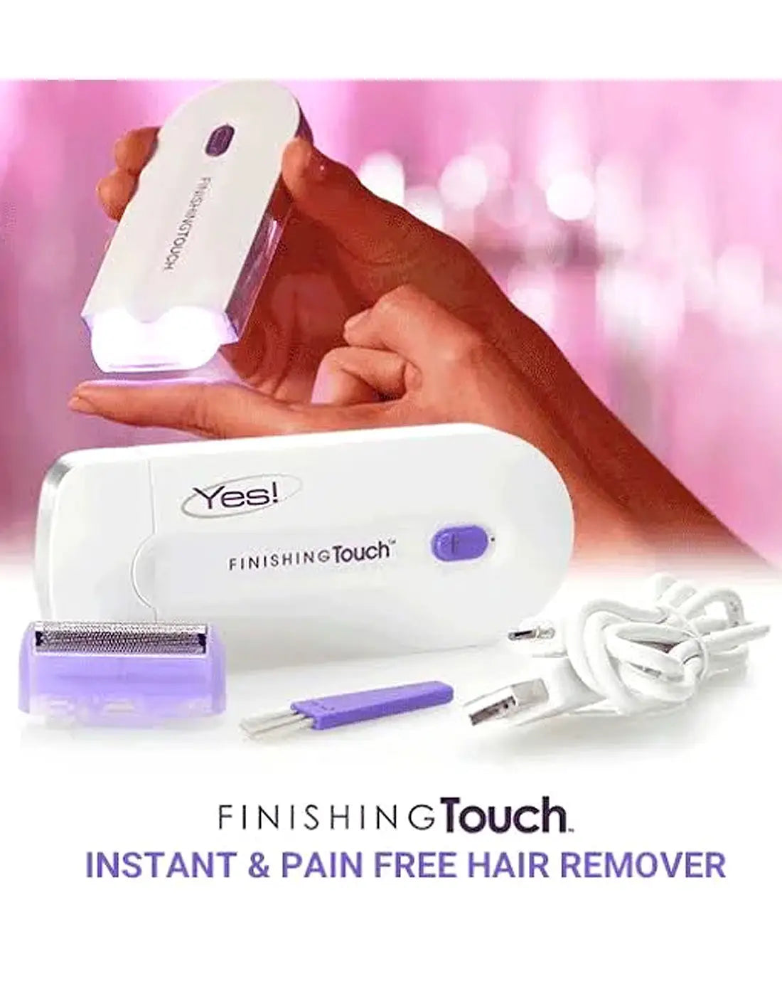 Rechargeable Yes Finishing Touch Hair Removal Machine