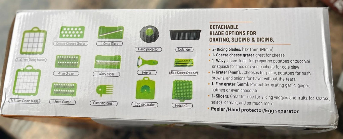 16 Pcs Veggie Slicer, Multi-Purpose Vegetable chopper