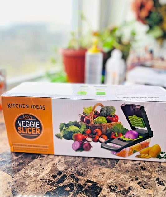 16 Pcs Veggie Slicer, Multi-Purpose Vegetable chopper